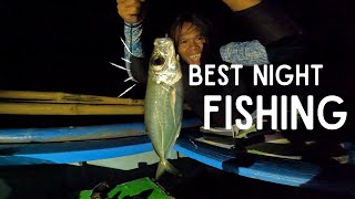 Bigeye Scad and Mackerel NIGHT FISHING🎣🐟😲