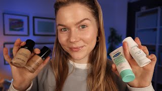 ASMR My Pre-filming Makeup Routine ~ Soft Spoken