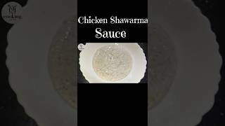 Chicken Shawarma Sauce | White Sauce | Sauce Recipe | Shorts | Cooking with NJ | Shawarma