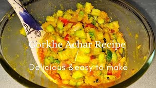 Gorkhe achar recipe l Aalu kakra ko achar l Easy & spicy pickle