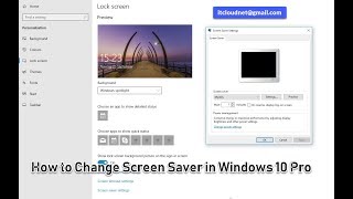 How to Change Screen Saver in Windows 10 Pro