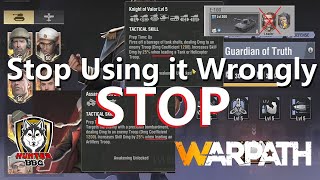 Warpath - Officer (Leading) Explains why you should not use it wrong anymore!