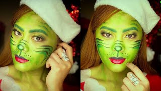 THE GRINCH GLAM | CHRISTMAS MAKE UP TUTORIAL! #Grinch #christmasmakeup #makeuptutorial