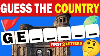 GUESS THE COUNTRY BY 2 LETTER ...🌎| Country Quiz🚩