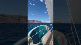 Can you guess where this moon like landscape is? 🌙  #shorts #sailingvlog #boatlife #travelbyboat