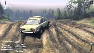 Review of Soviet cars VAZ 2106 off-road game SpinTires 2015