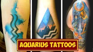 Zodiac Signs Tattoos: Aquarius