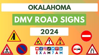 OKALAHOMA DMV ROAD SIGN WRITTEN TEST | LEARN ROAD SIGNS IN 2024 | PASS YOUR DMV WRITTEN EXAM