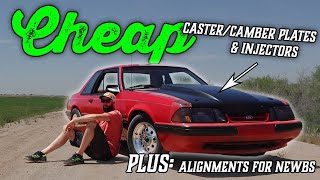 CHEAP Foxbody Caster Camber Plates and Injectors