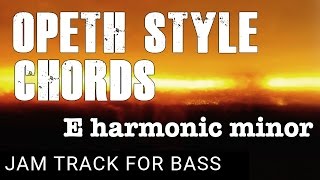 Bassless Backing Track Opeth Style Chords (Clean) in E Harmonic Minor