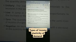 Types of Income Elasticity of Demand #quickrevision #ytshortsvideo #drbarkhagupta #ugcnet#management