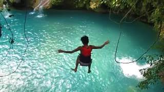 Kawasan Falls Cliff Jumps Slo Mo Instant Replays - Badian, Cebu, Philippines