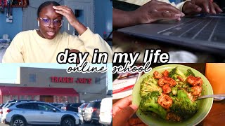 DAY IN MY LIFE *ONLINE SCHOOL* | Trader Joe’s, Online Classes, Ginny and Georgia | SeNiOr SzN