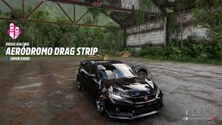 Black Honda Civic Type R - longest Jump - 4K 60 FPS  - Forza Horizon 5