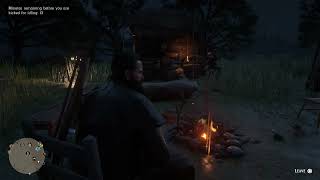 Red Dead Redemption 2 Online - Camp Ambiance with Harmonica