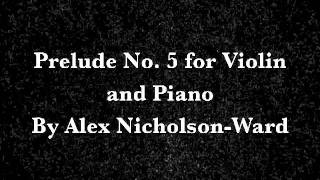 Prelude for Violin and Piano No. 5