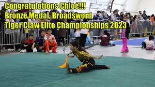 Chloé, Broadsword Bronze Medal, Tiger Claw 2023