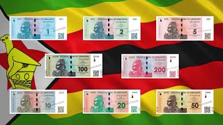 NEWS. ZIMBABWE 1, 2, 5, 10, 20, 50, 100 & 200 ZiG 2024