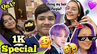 1000 SOOBSCRIBER SPECIAL | i Dyed My Hair Purple For Glow Up  **Wrong Decision**