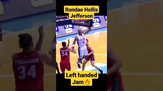 Rondae Hollis Jefferson with a left handed Jam 🔥 #youtubeshorts #pba #tnt #ginebra #ginvstnt #shorts