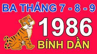 Tử Vi Tuổi Bính Dần 1986 Trong 3 Tháng 7, 8, 9 2024 Âm lịch Giáp Thìn | Triệu Phú Tử Vi