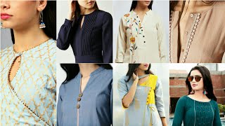 65 Neck designs to try with plain kurtis  Beautiful Neck Designs With Buttons For Kurti & Kameez