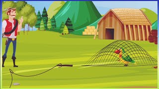 Cartoon For Kids | Aqalmand Chidiya | The Wise Bird | 3D Animation Video  | عقل مند  چڑیا