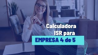 Calculo de ISR en Hoja de Calculo Google Sheets 4 DE 5