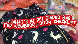 What’s in ny diaper bag for newborn 💛 Checklist 2024!