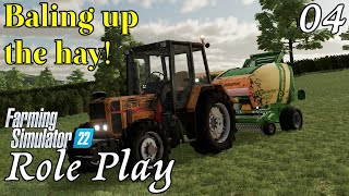 Baling hay! - Role Play Ep 4 - Farming Simulator 22 - FS22 Rpleplay