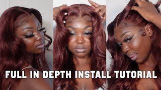 Reddish Brown Aliexpress Wig Install Tutorial | Perfect For The Holidays! | Hairacle Wig