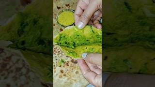 हरा मटर का पराठा 🤤 RECIPE #shorts #food #viralvideo #like #subscribe #youtubeshorts #paratharecipe