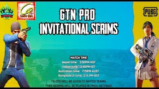 GTN PRO INVITATIONAL SCRIMS PUBG MOBILE LIVE - ClashPot Apr 20