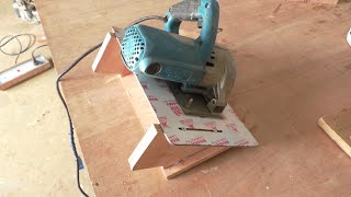 Tool hacks || Circular saw machine gauge  modified to cross cut machine #toolhacks #woodwork