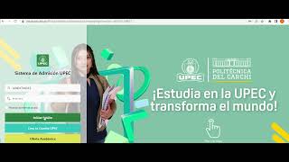 Sistema Admisión e inscripción UPEC 2023