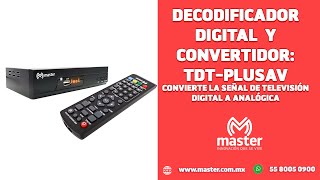 Convierte la señal de TV digital a analógica: TDT-PLUSAV