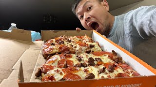 Little Caesar’s Detroit Style 3 Meat Treat Pizza