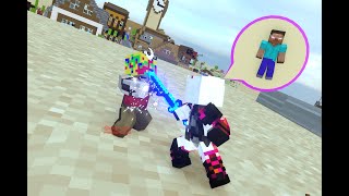 Alex and Steve Adventures Chapter 1 - Fight the crescent moon boss  ( Minecraft Animation )