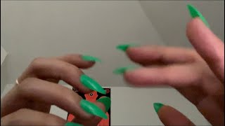 LOFI ASMR FAST NAIL TAPPING + CAMERA TAPPING (no talking) 😴💚