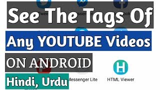 how to see tags on youtube videos | how to see tags of any youtube video on android