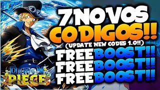 LANÇOU!! 7 NOVOS *EXCLUSIVOS* CODES SECRETOS no DEMON PIECE CODIGOS! (Codes Update 1.0) - ROBLOX