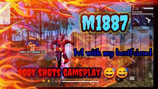 M1887 chalenge with my best friend (papa) one tap gone wrong 😅😅😅//no headshots only body shots😁