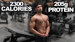 Full Day of Eating 2300 Calories | Chest & Tricep Workout