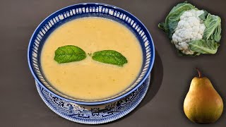 Cauliflower and Pear Soup: A Creamy and Comforting Winter Dish🥘