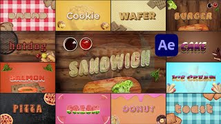 Food Text Effect Project For After Effect |Sheri Sk| |Food Text Effect AE Files|