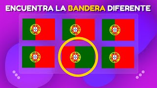 Encuentra la BANDERA DIFERENTE 👀🚩| Aprende las banderas del mundo | Prueba tu agilidad visual 🤓