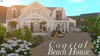 Coastal Beach House Bloxburg Speedbuild 200k *NO LARGE PLOT* + layout