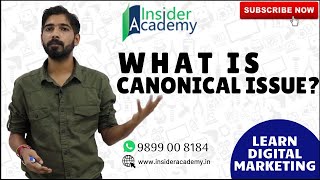 What is Canonical Issue in SEO in Hindi? Insider Academy Digital Marketing | Call : 7838 642 142