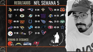 Resumen Semana 5 NFL 2023 | Análisis de Apuestas, Resultados de los Partidos y Datos Interesantes