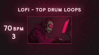 70 BPM Top Drum Loops 3 [Serpent Lofi Sample Packs] | Royalty Free Download Music Loops & Samples